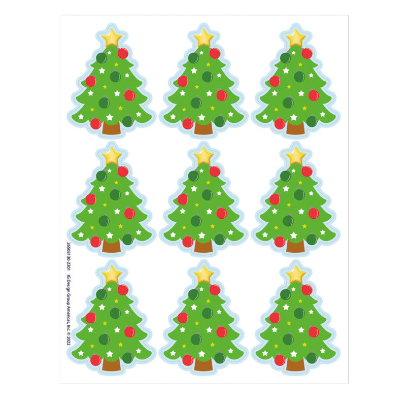 Christmas Tree Giant Stickers, Pack of 36