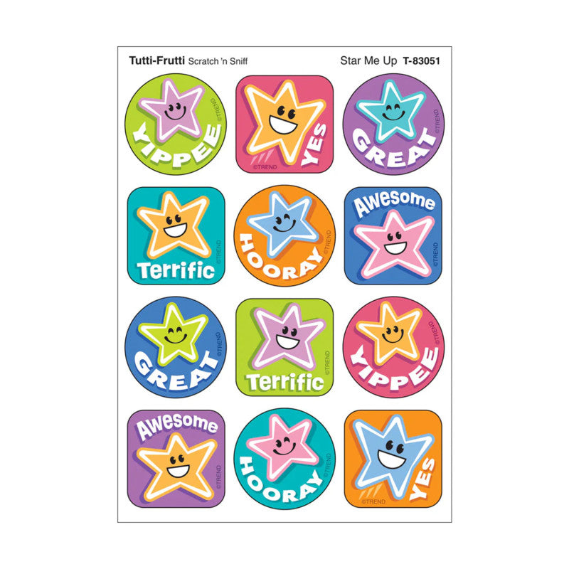 Star Me Up, Tutti-Frutti Scent Scratch 'n Sniff Stinky Stickers&reg;, Pack of 48