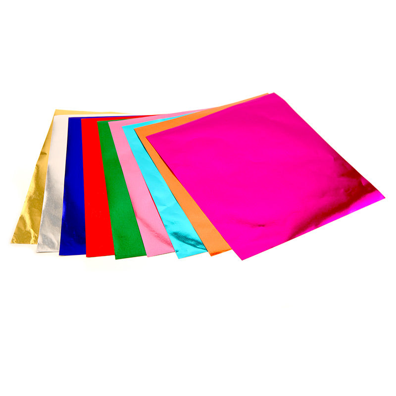 Hygloss Metallic Foil Paper 8-1/2" x 10" pack of 20 Assorted Sheets