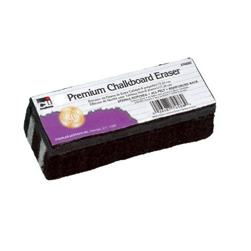 Charles Leonard Premium Felt Chalkboard Eraser - 6" by 2" Inches