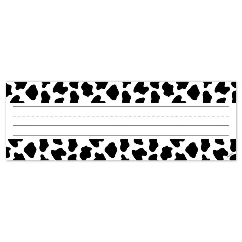 Farm Friends Cow Print Name Plates, Pack of 36