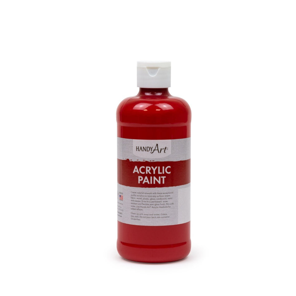 Handy Art Acrylic Paint 16OZ. Red