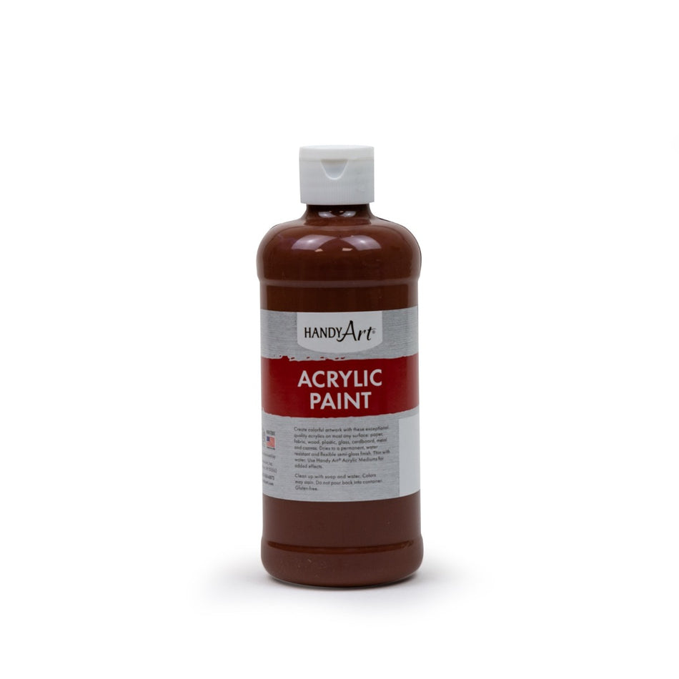 Handy Art Acrylic Paint 16OZ. Brown