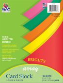 Array® Card Stock BRIGHT CARD STOCK 8-1/2" X 11" 5 ASSORTED COLORS 100 SHEETS, DIXP101175