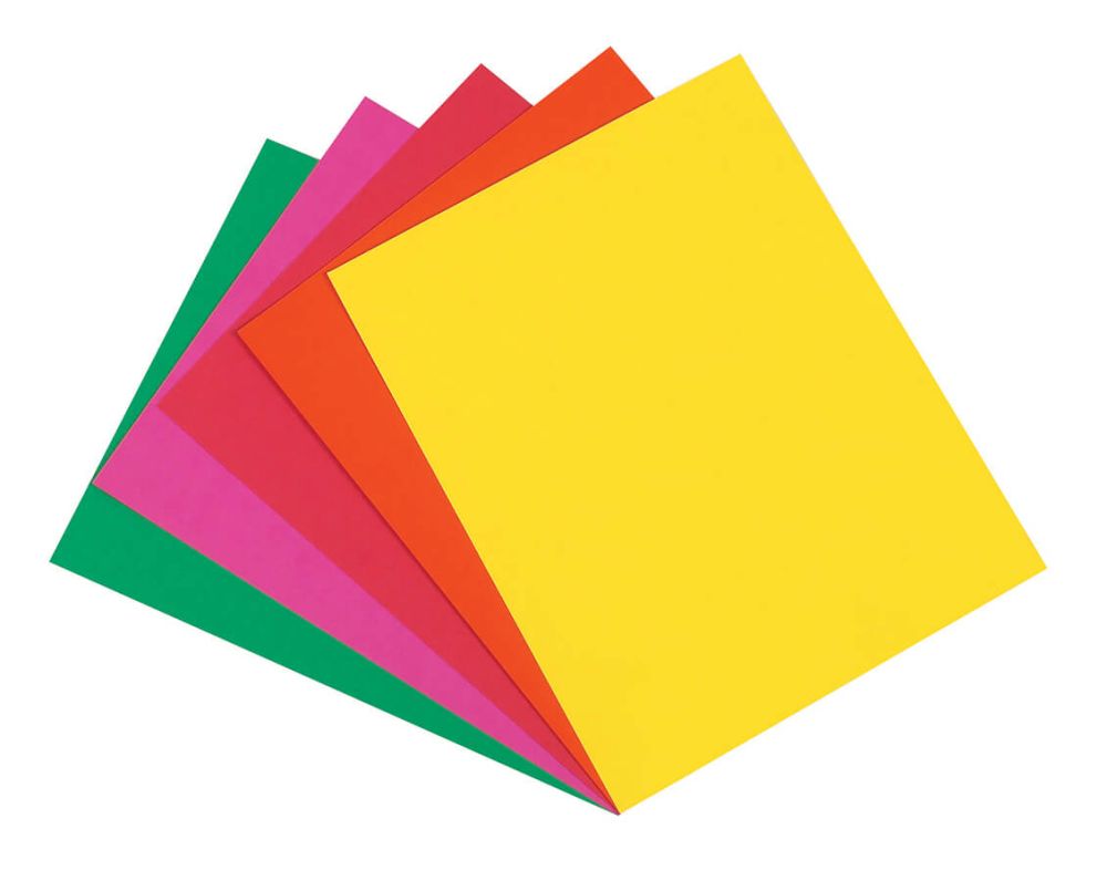Array® Card Stock BRIGHT CARD STOCK 8-1/2" X 11" 5 ASSORTED COLORS 100 SHEETS, DIXP101175