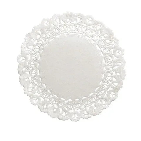 Hygloss Round Paper Doilies Decorative, White Lace Doilies, Disposable, 12” Diameter, 100 Pack