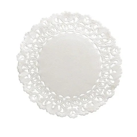 Hygloss Round Paper Doilies Decorative, White Lace Doilies, 6” Diameter, 100 Pack (HYG10061)
