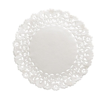 Hygloss Round Paper Doilies Decorative, White Lace Doilies, Disposable, 10” Diameter, 100 Pack