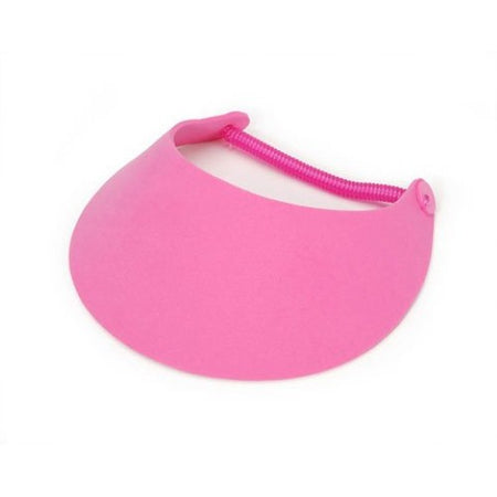 Foamies Visors with Vinyl Coil Hot Pink 6-Pack