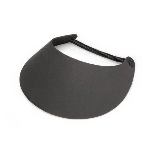 Foamies Visors with Vinyl Coil Black 6-Pack
