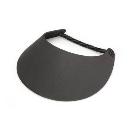 Foamies Visors with Vinyl Coil Black 6-Pack