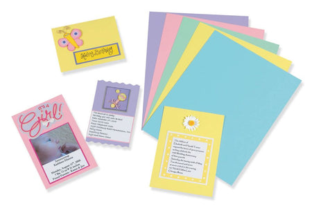 Array® PASTEL CARD STOCK 8-1/2" X 11" 5 COLORS 100 SHEETS, DIXP101315