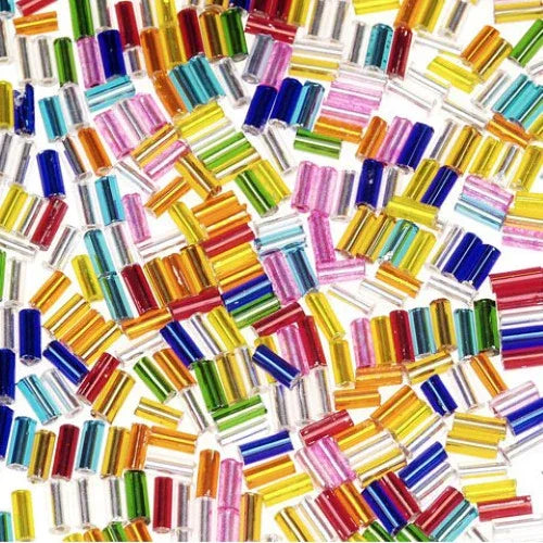 Glass Bugle Beads - Assorted Colors