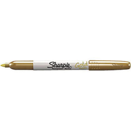Sharpie Metallic Permanent Markers, Fine Point, Gold