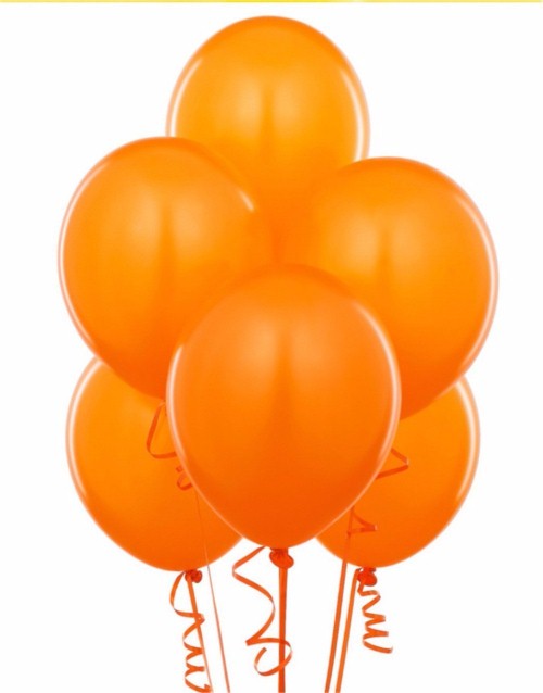 11'' Latex Orange Color Balloons 144 package