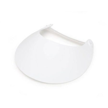 Foamies Visors with Vinyl Coil White 6-Pack