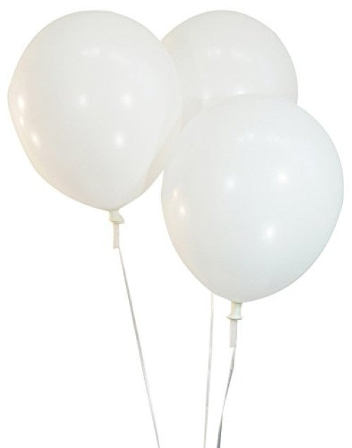 11'' Latex White Color Balloons 144 package