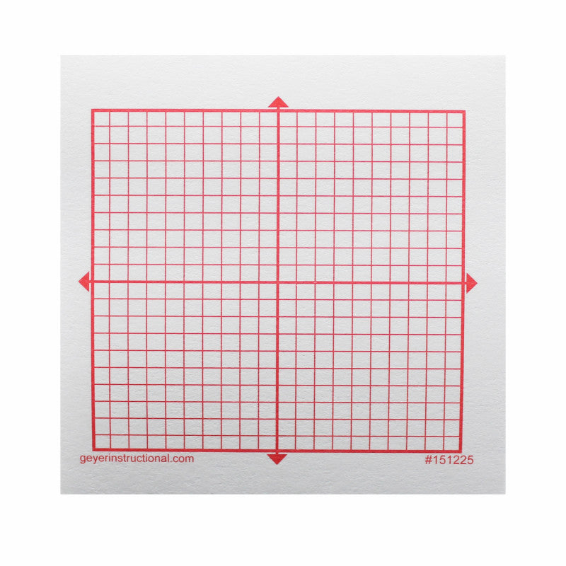Graphing 3M Post-it&reg; Notes, XY Axis, 20 x 20 Square Grid, 4 Pads