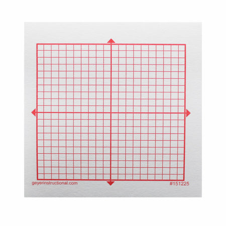 Graphing 3M Post-it&reg; Notes, XY Axis, 20 x 20 Square Grid, 4 Pads