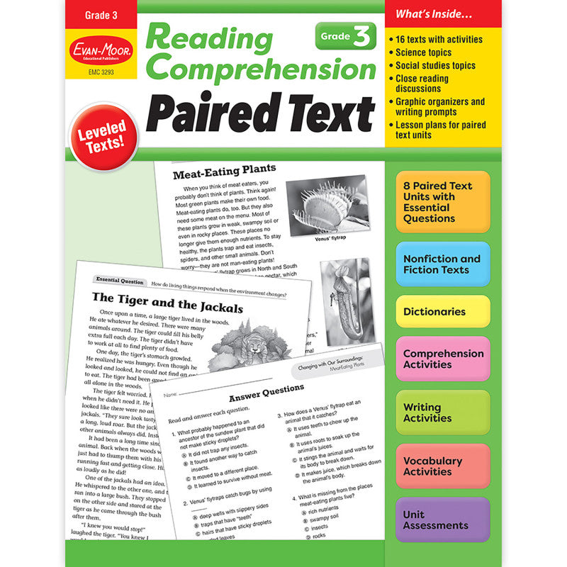 Reading Comprehension: Paired Text, Grade 3