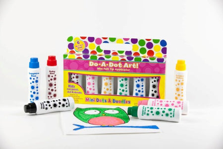 Do-A-Dot Mini Dots & Doodles - Jewel Tones - 6 Pack Dot Markers - DAD-106