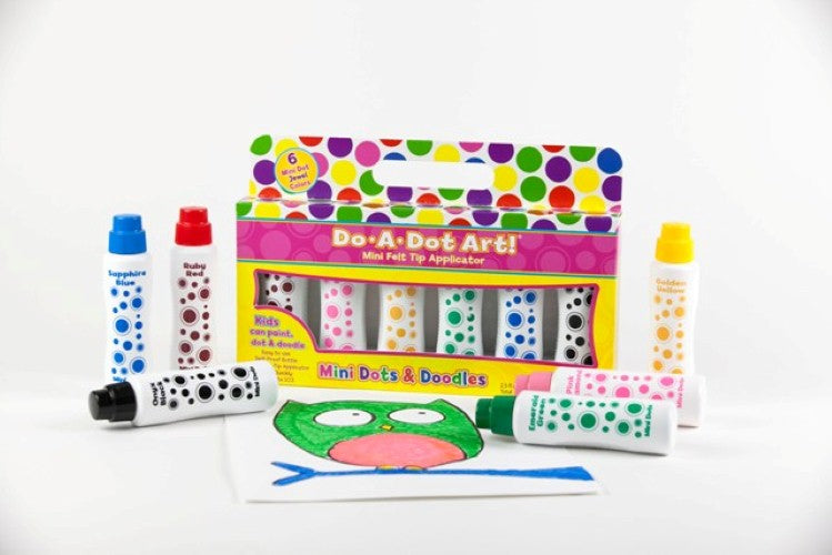 Do-A-Dot Mini Dots & Doodles - Jewel Tones - 6 Pack Dot Markers - DAD-106
