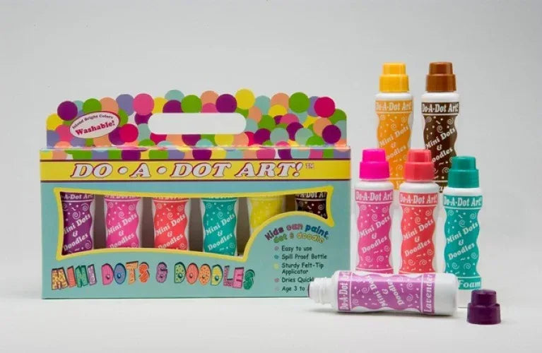 Do-A-Dot Mini Dots & Doodles - Island Brights - 6 Pack Dot Markers - DAD-107