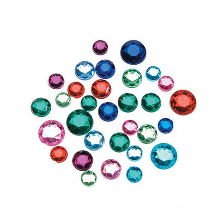 Round Assorted Rhinestones - 8 to 11mm - 1 lb Big Value