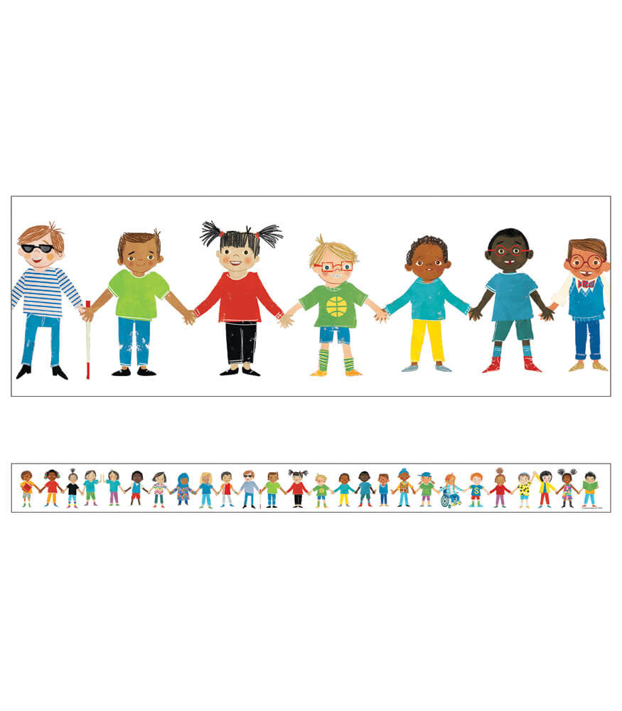 Straight Borders - All Are Welcome - 3" x 36-Inch, 12-Pack (CD-108439)