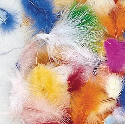 Marabou Feathers Bright Hues Assortment, 14 gr