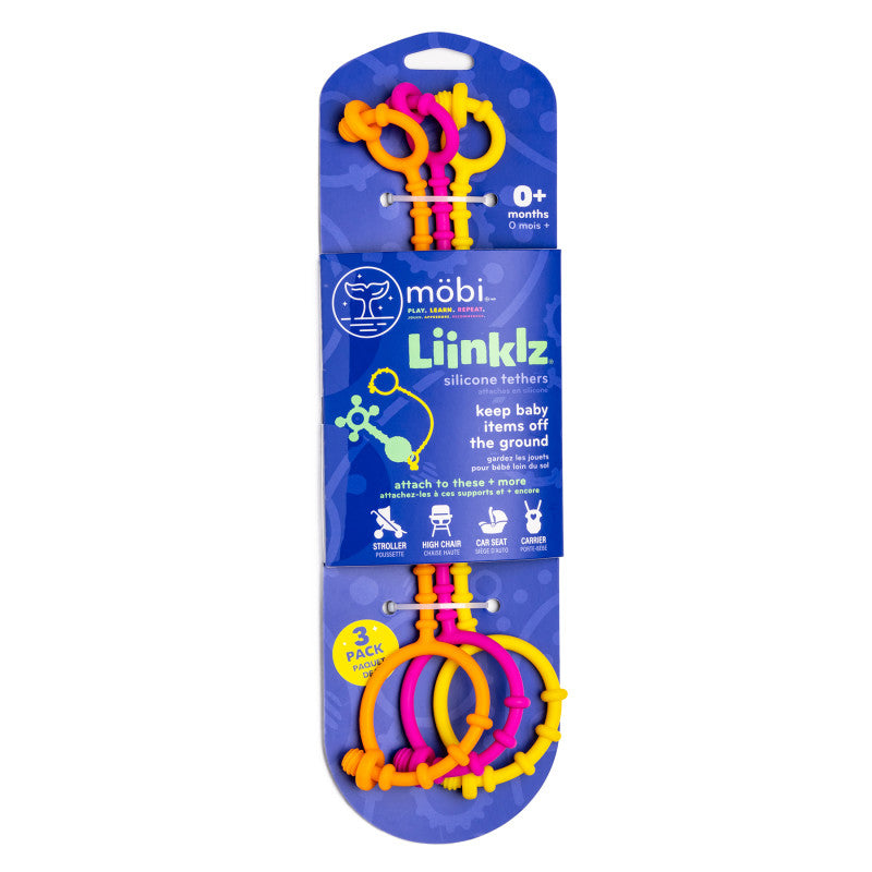 LIINKLZ&reg; Teether ,Vibrant, 3-Pack