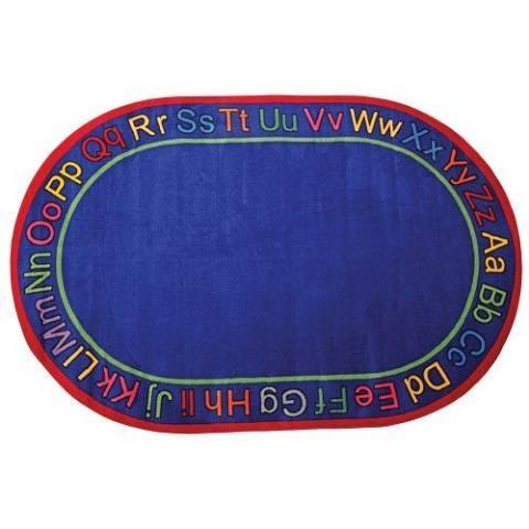 Know Your ABCs Kids Educational Rugs 5'10" x 8'4" Oval