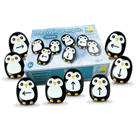 Pre-Coding Penguin Stones, Set of 18