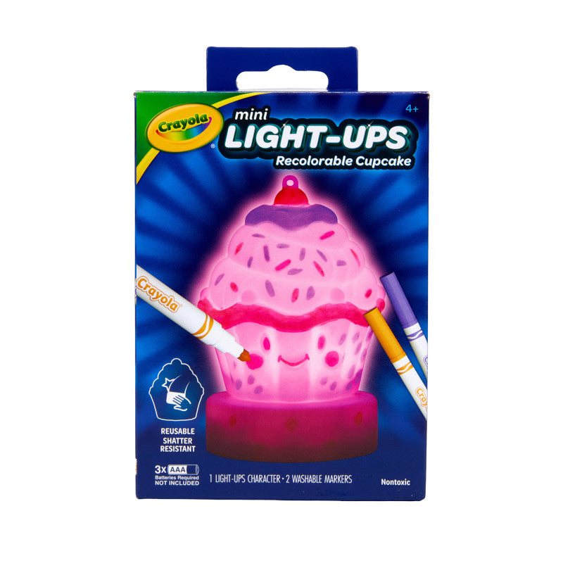 Mini Light-Ups Cupcake Recolorable Toy Kit