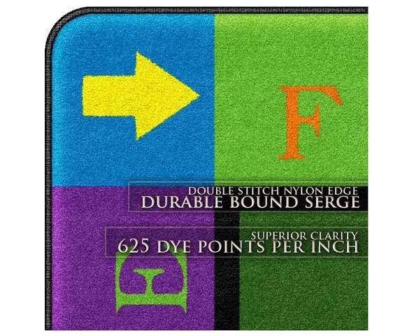 Simple Shapes Primary Colors Classroom Carpet