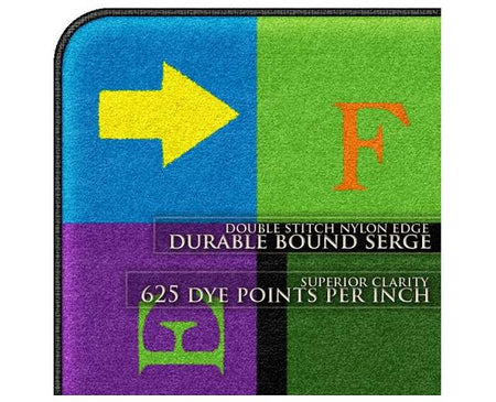 Simple Shapes Primary Colors Classroom Carpet