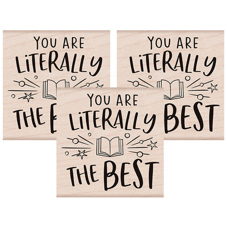 Literally the Best Wood Stamp, Pack of 3