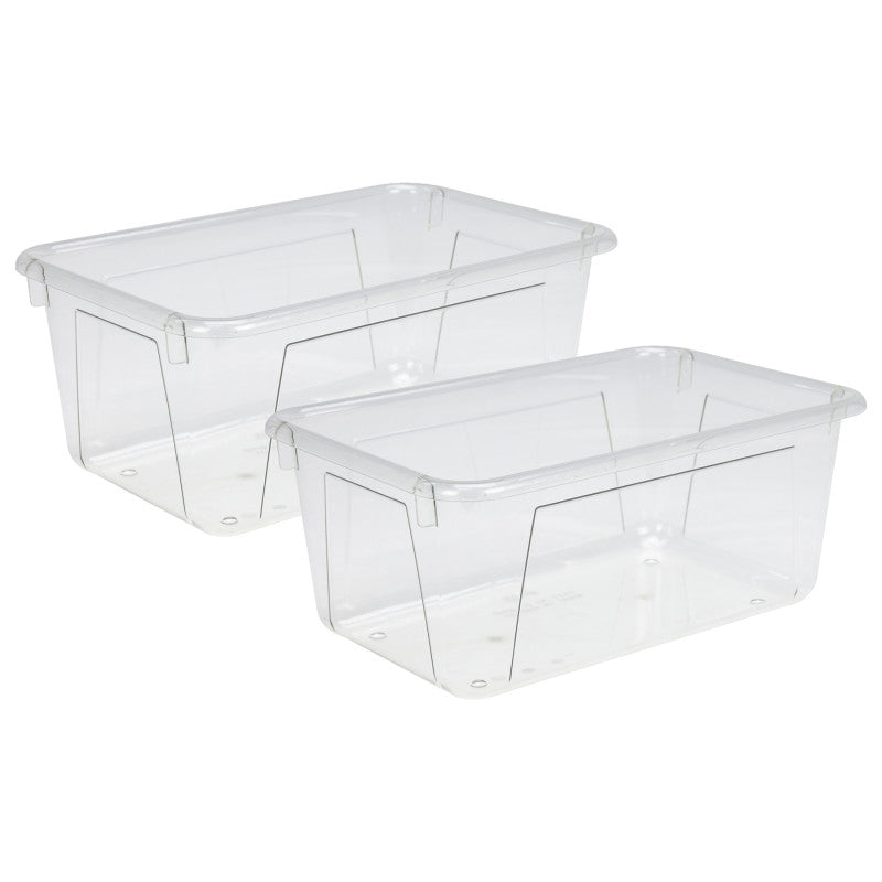 Cubby Bin, PET (clear), Pack of 2