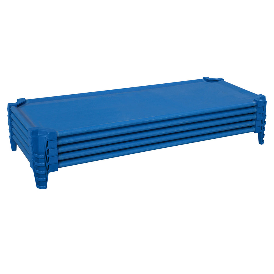 Incredible Cot Set of (5) Factory Assembled Blue, 5"H x 53"W x 23"D