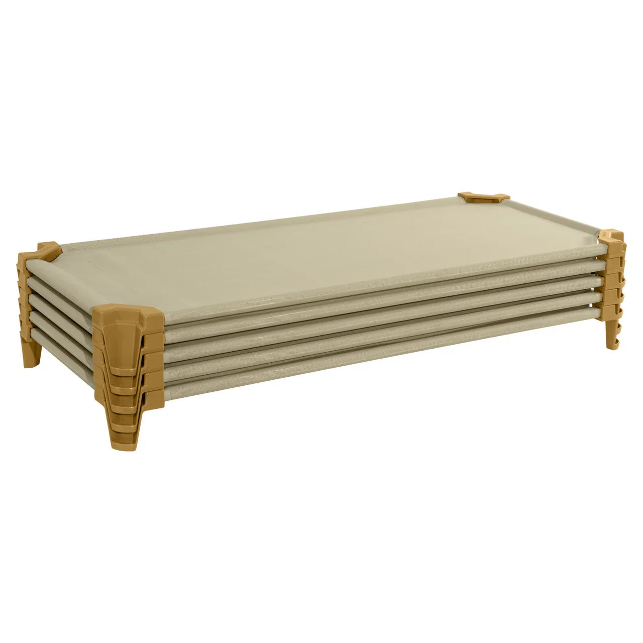 Incredible Cot Set of (5) Factory Assembled- Tan, 5"H x 53"W x 23"D