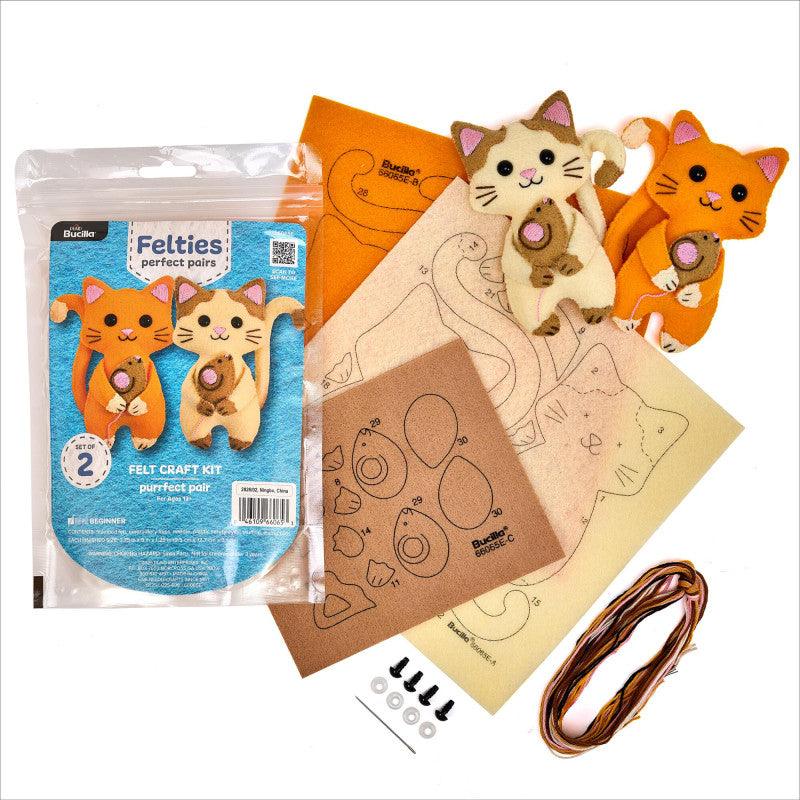 Purrfect Pair Perfect Pair Felties Embroidery Kit