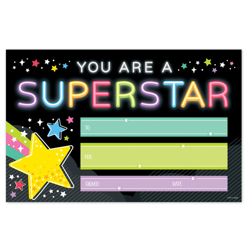 Star Bright Superstar Awards, Pack of 30