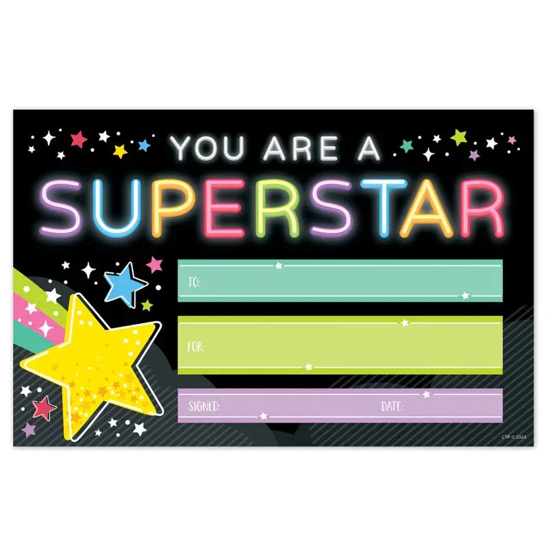 Star Bright Superstar Awards, Pack of 30