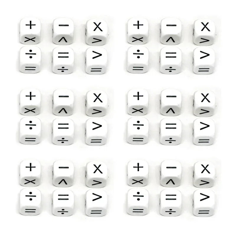 Operators Dice, 6 Per Set, 6 Sets