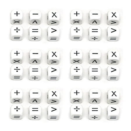 Operators Dice, 6 Per Set, 6 Sets