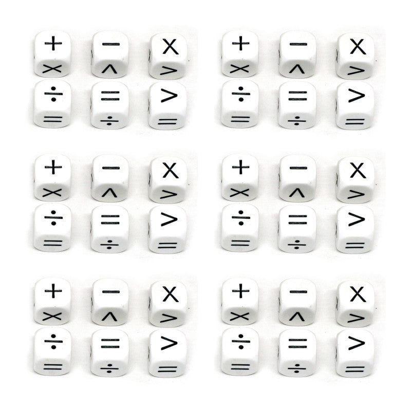Operators Dice, 6 Per Set, 6 Sets