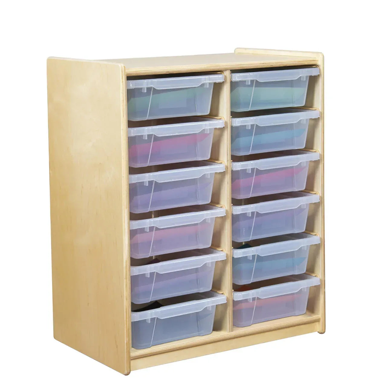 (12) 3" Letter Tray Glide Storage with Translucent Trays