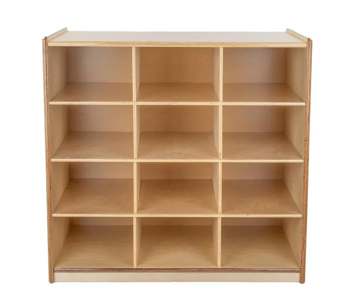 (12) Cubby Storage with Assorted Pastel Trays