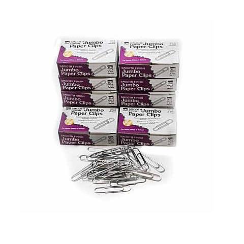 Jumbo Paper Clips 2" Smooth, 100/Box