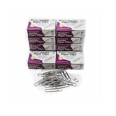 Jumbo Paper Clips 2" Smooth, 100/Box